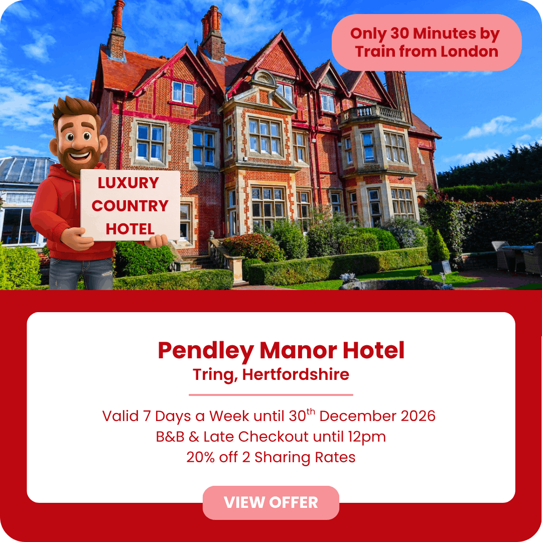 Pendley Manor Tring 20% off B&B rates 7 days per week